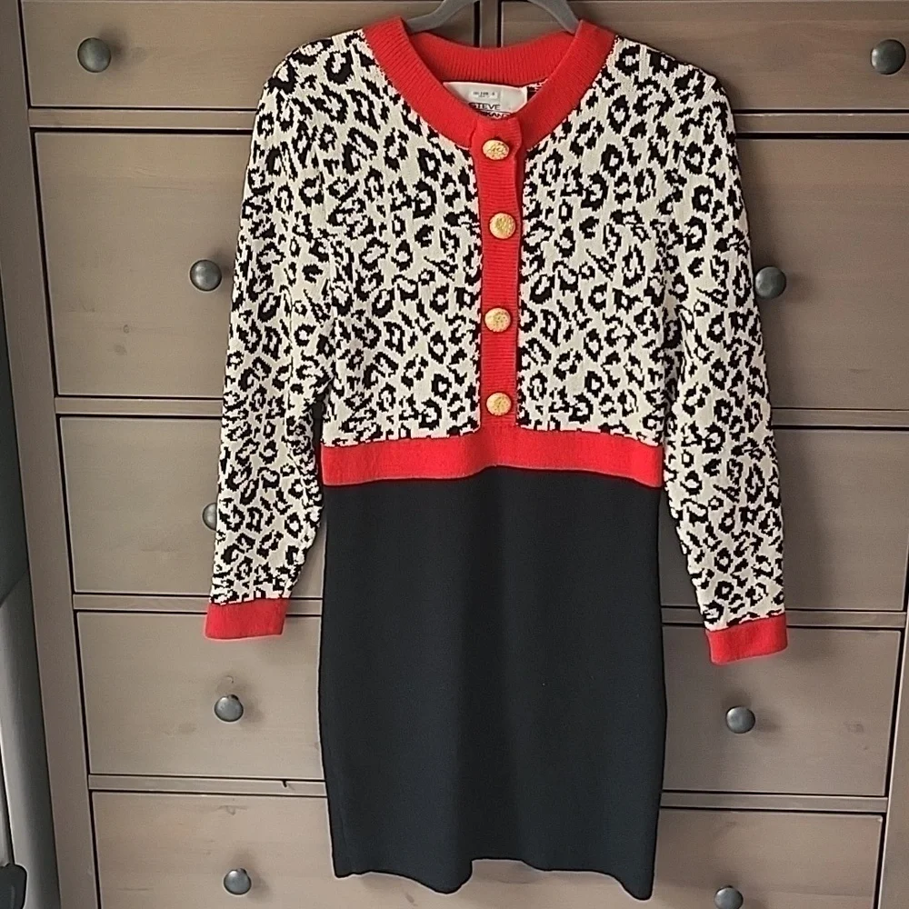 Vintage Steve Fabrikant Wool Knit Dress - Picture 10 of 11